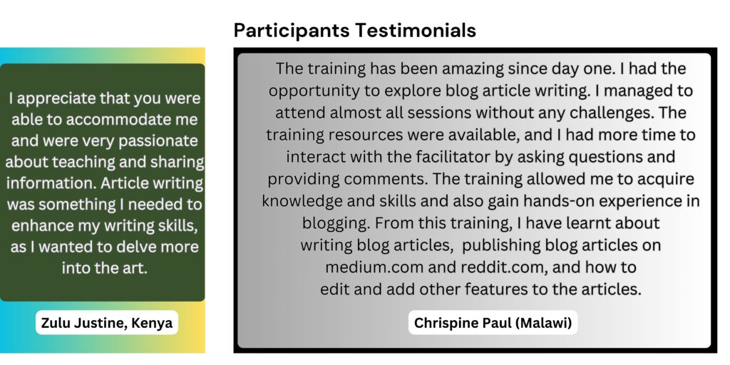 Mahcap training programs testimonials