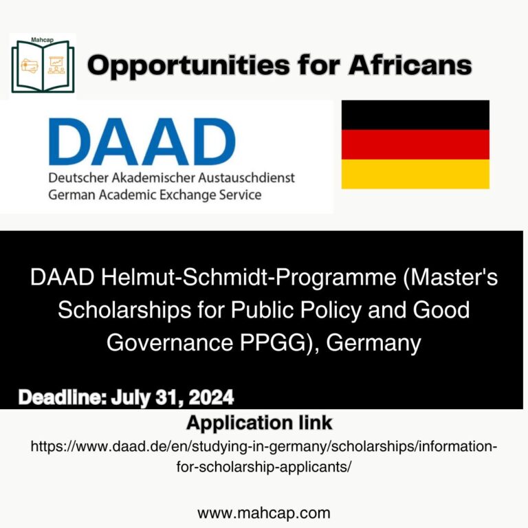 Helmut-Schmidt Master’s Scholarships in Germany for 2025