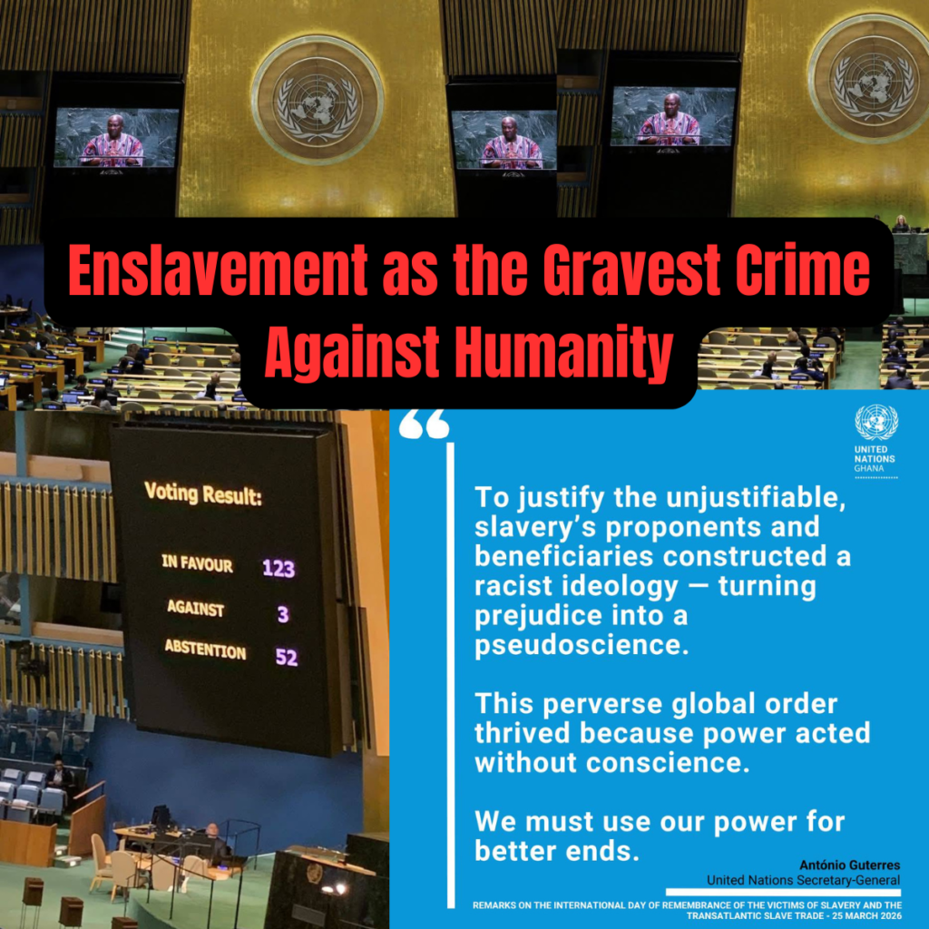 Enslavement as the Gravest Crime Against Humanity